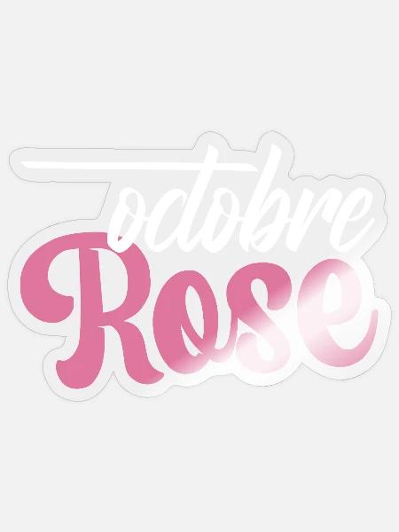 Pink Oktober Solidaritätskrebs 2026 - Sticker Größe S (10 x 10 cm) - Transparent glänzend
