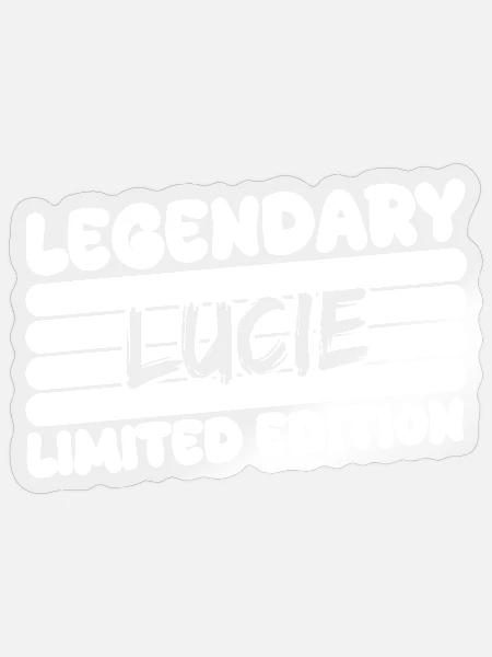 Legendary Lucie - Sticker Größe S (10 x 10 cm) - Transparent glänzend