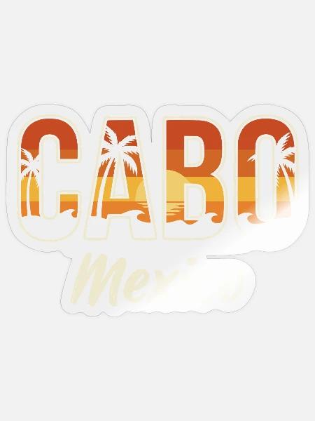 Cabo Mexiko - Sticker Größe S (10 x 10 cm) - Transparent glänzend