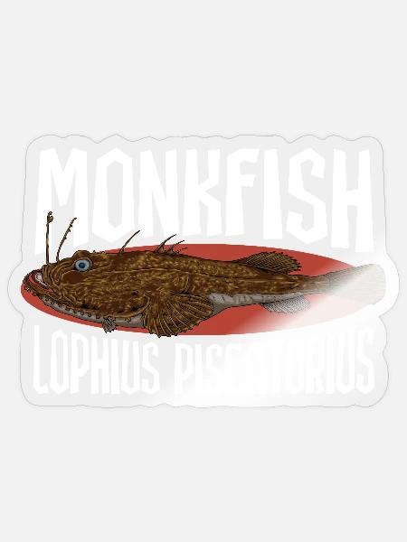 Tiefsee Monster - Seeteufel - Sticker Größe S (10 x 10 cm) - Transparent glänzend