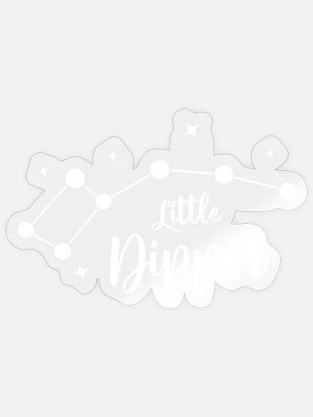 Kleine Wagen-Sterne - Sticker Größe S (10 x 10 cm) - Transparent glänzend
