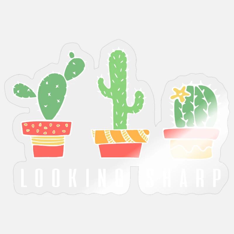 Looking Sharp Cactus Sticker size S (10 x 10 cm)