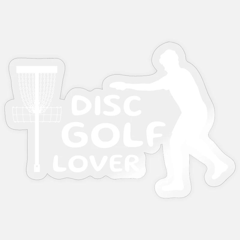 Discgolf - Sticker Größe S (10 x 10 cm) - Transparent glänzend