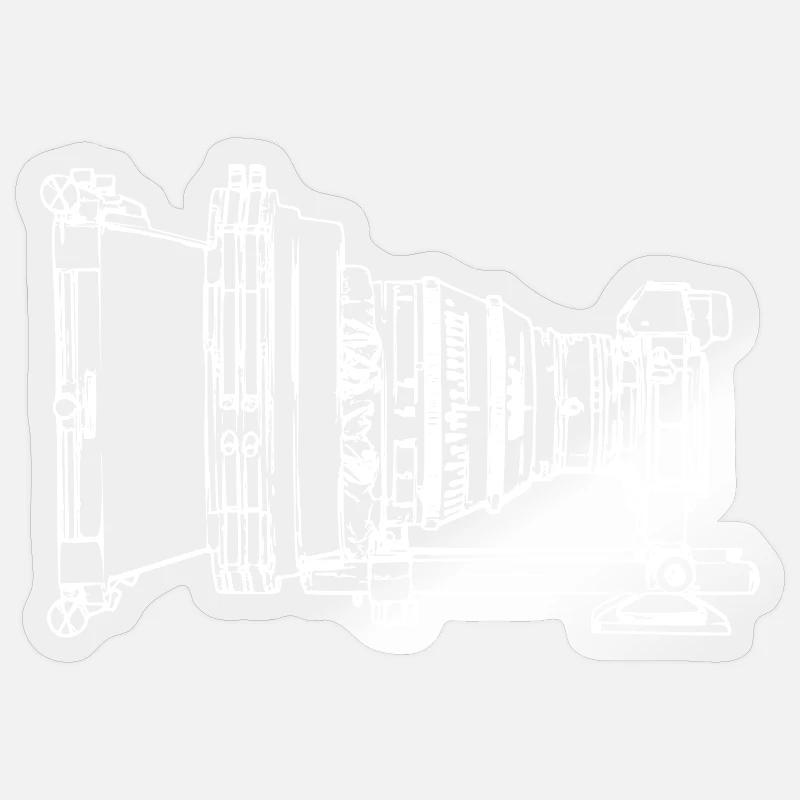 The Mirrorless Cinema - Sticker size S (10 x 10 cm) - transparent glossy