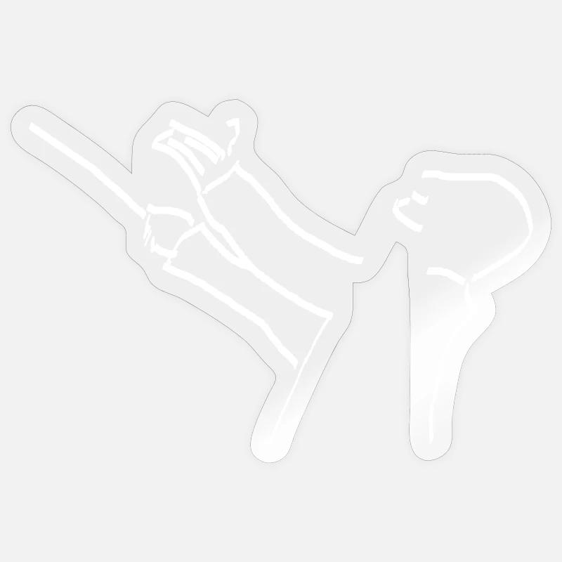 Dirigent - Sticker Größe S (10 x 10 cm) - Transparent glänzend