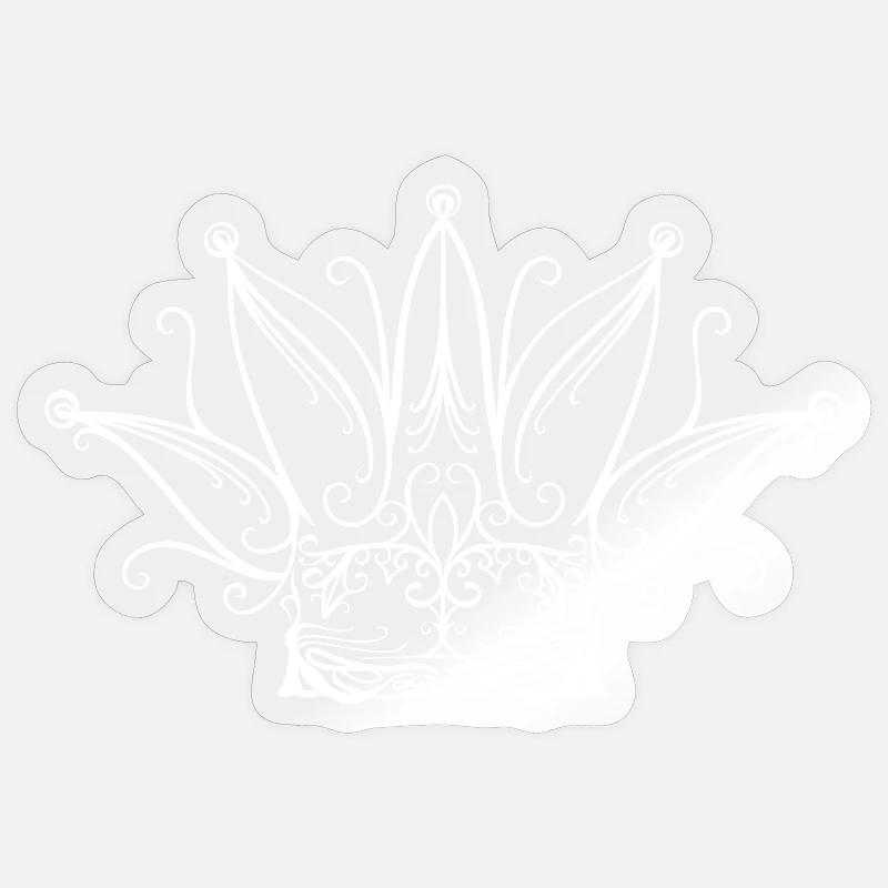 Couronne de carnaval de carnaval de Fool’s Cap Sticker taille S (10 x 10 cm)