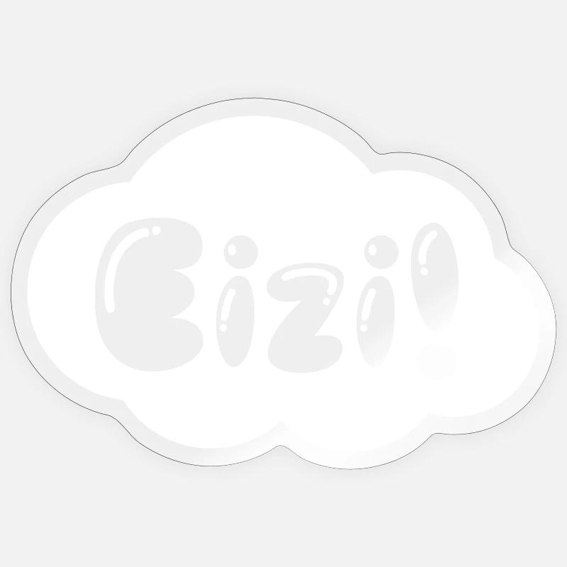 Eizi! - Sticker Größe S (10 x 10 cm) - Transparent glänzend