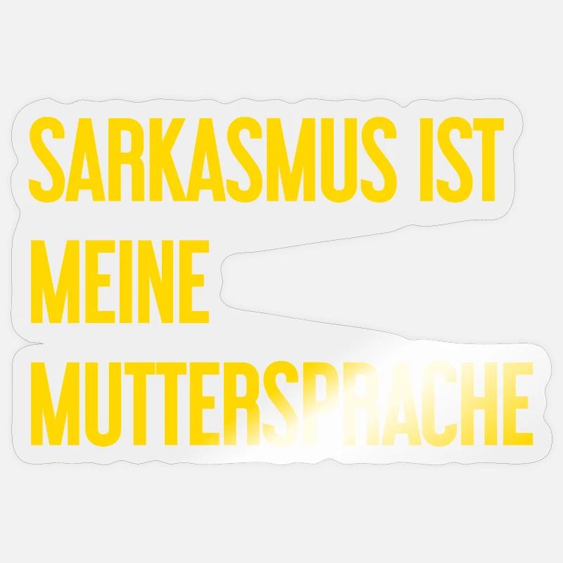 Sarcasm Pro - Sticker size S (10 x 10 cm) - transparent glossy