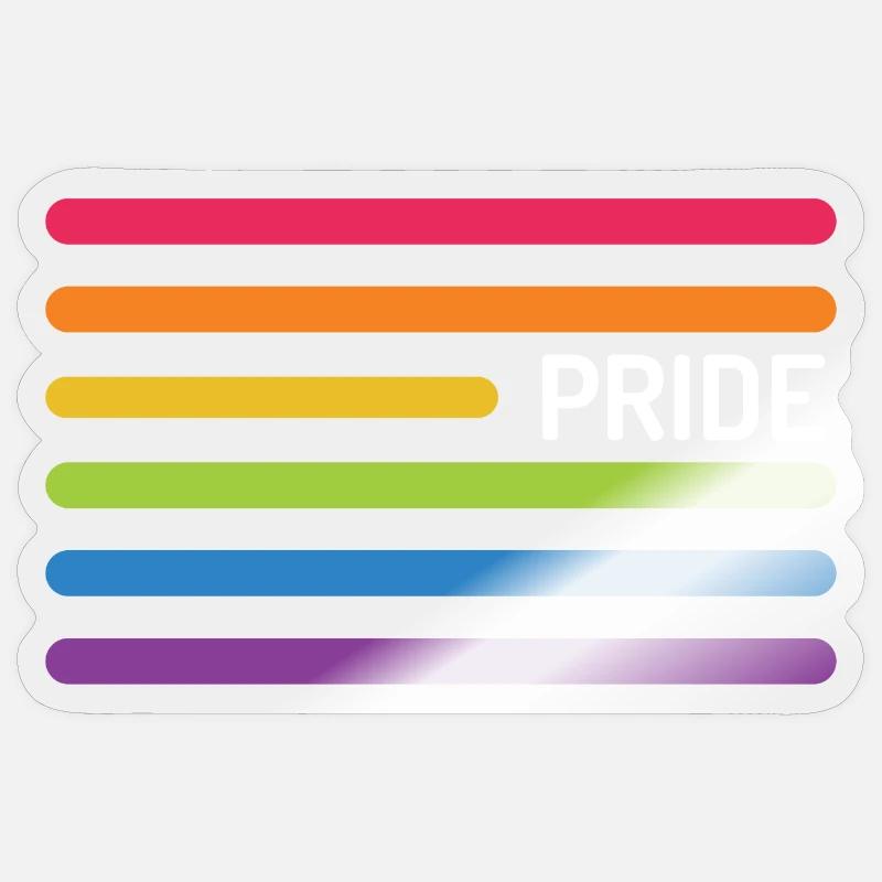 LGBT Pride Monat - Pride! - Sticker Größe S (10 x 10 cm) - Transparent glänzend