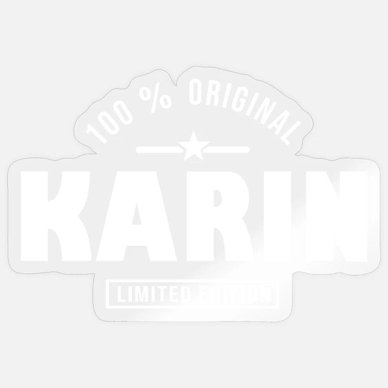 Karin, karin - Sticker size S (10 x 10 cm) - transparent glossy