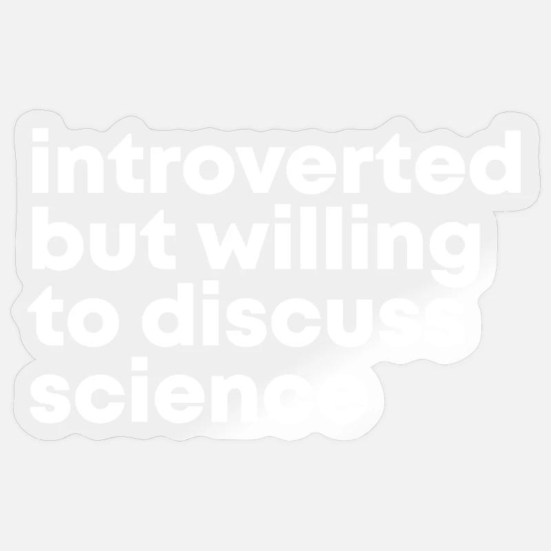Science - Sticker size S (10 x 10 cm) - transparent glossy