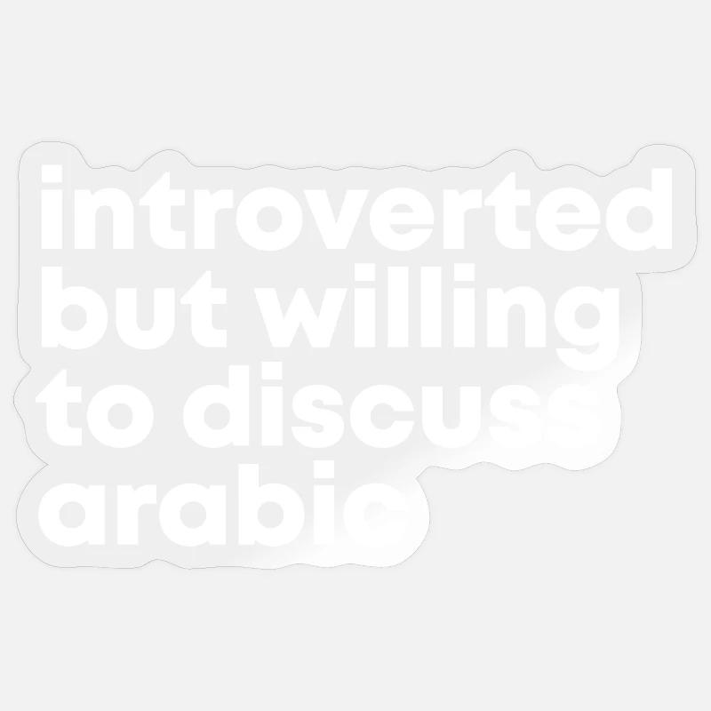 Arabic - Sticker size S (10 x 10 cm) - transparent glossy