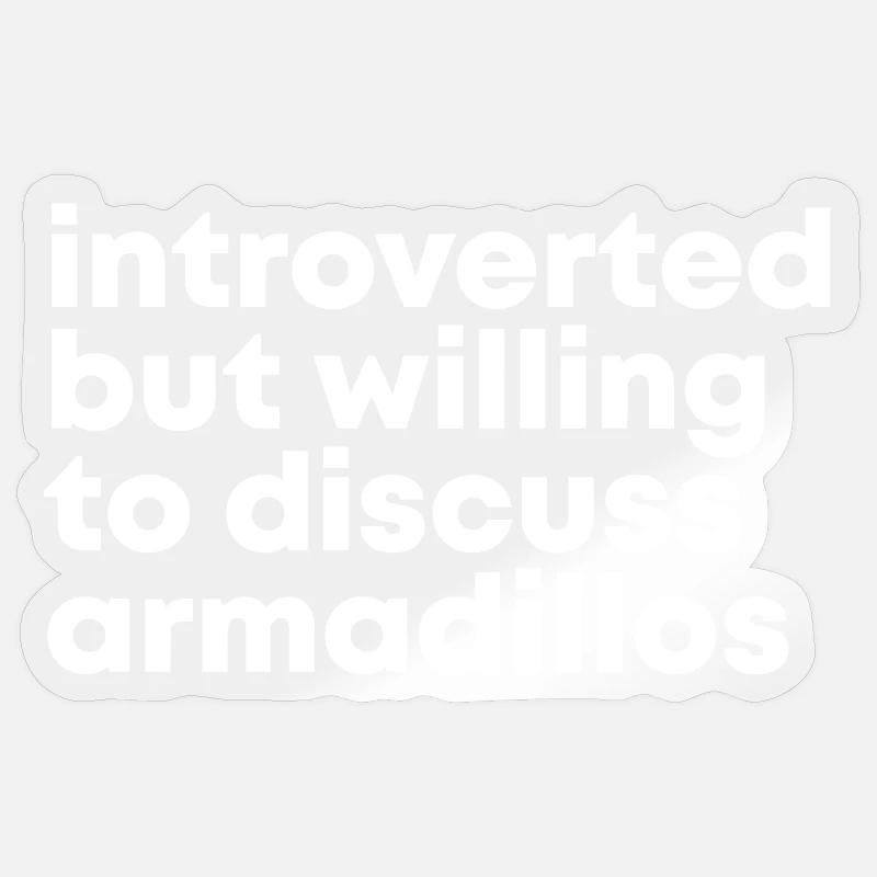 tatou - Sticker taille S (10 x 10 cm) - brillant transparent