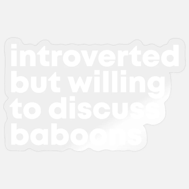 Baboon Sticker size S (10 x 10 cm)
