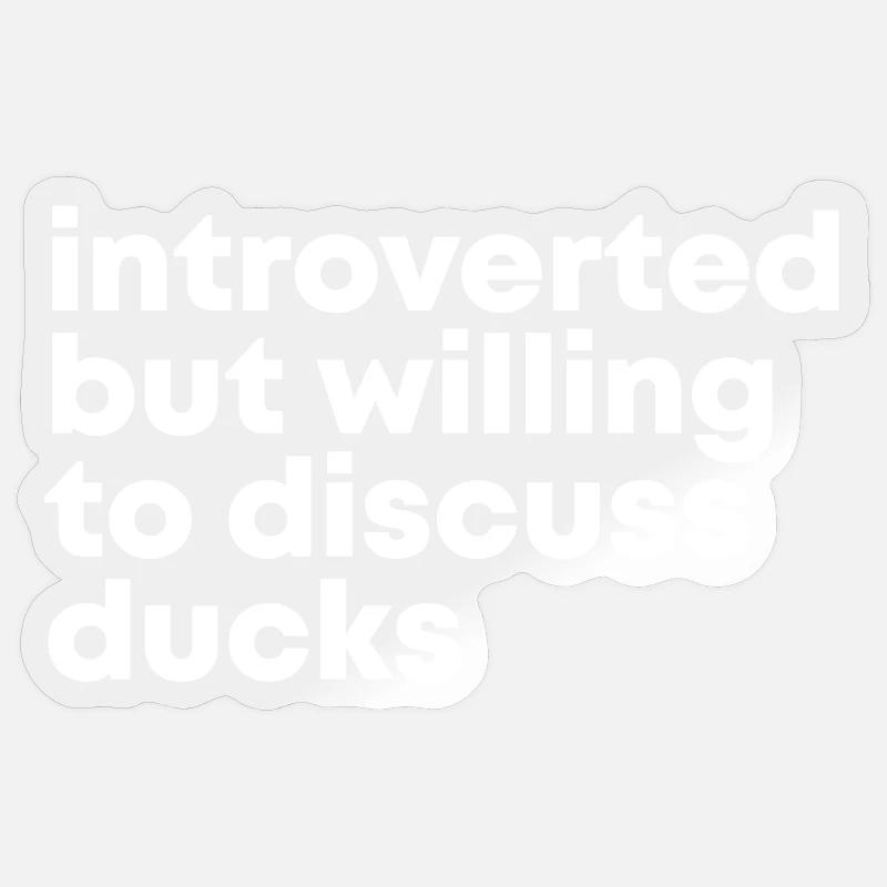 Duck - Sticker size S (10 x 10 cm) - transparent glossy