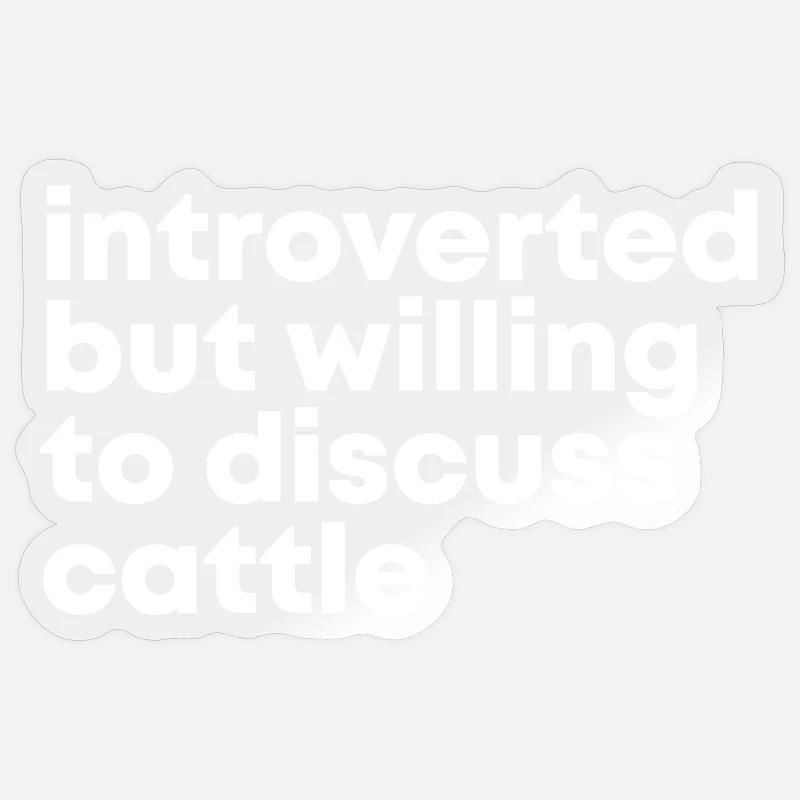 Cattle Cattle Cattle Sticker size S (10 x 10 cm)