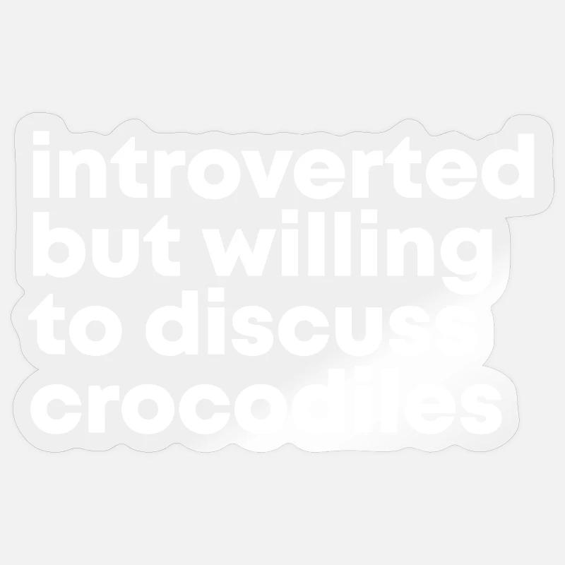 Crocodile - Sticker size S (10 x 10 cm) - transparent glossy