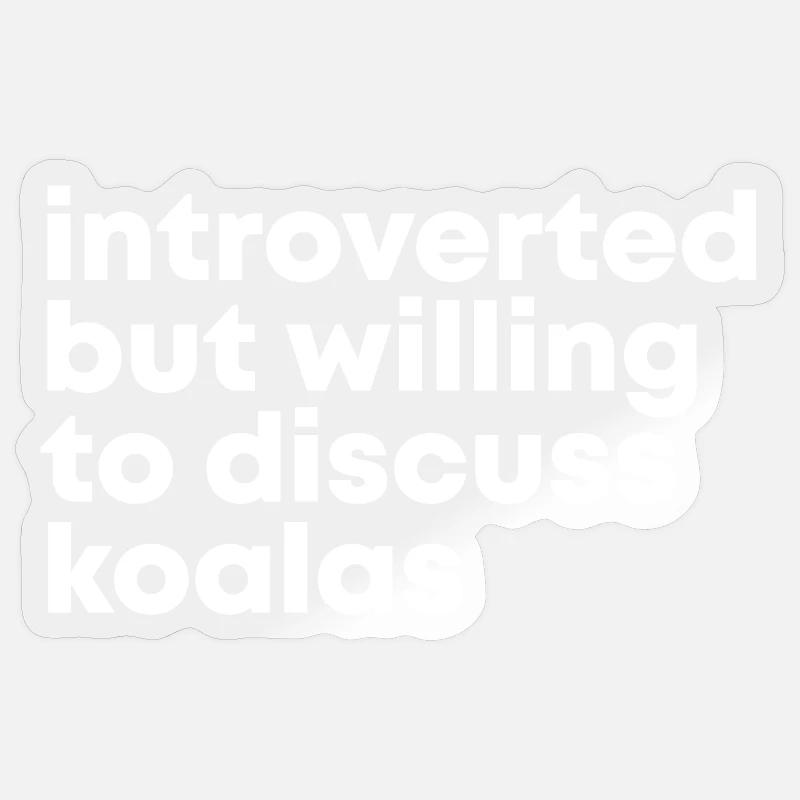 Koala - Sticker size S (10 x 10 cm) - transparent glossy
