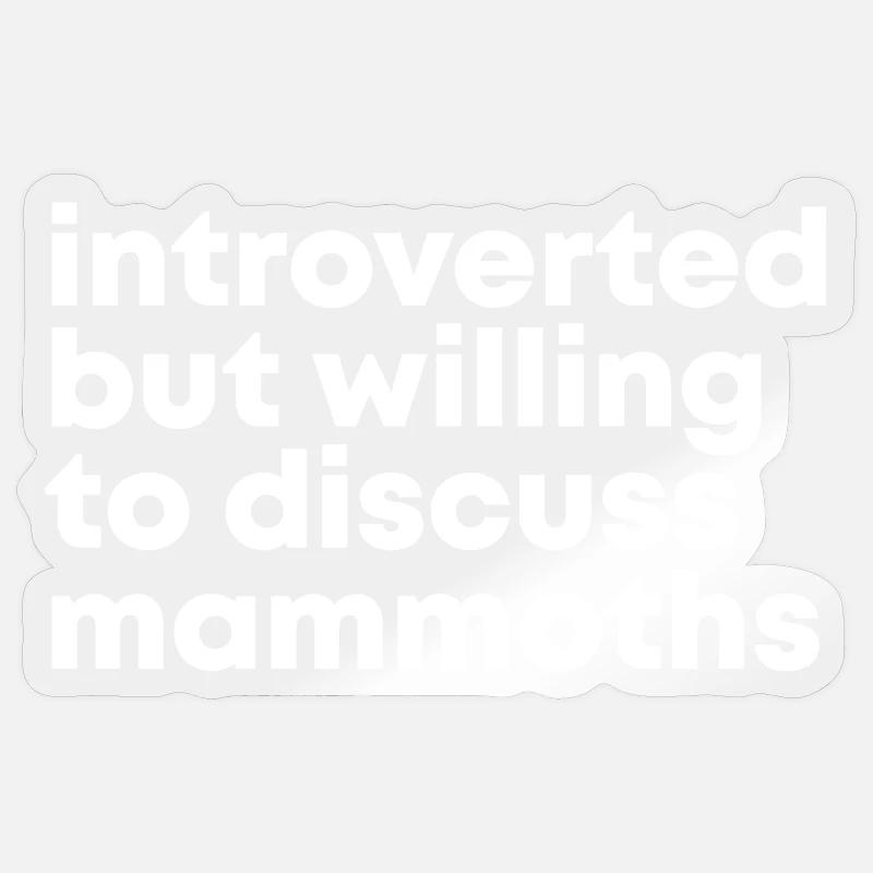 Mammoth - Sticker taille S (10 x 10 cm) - brillant transparent
