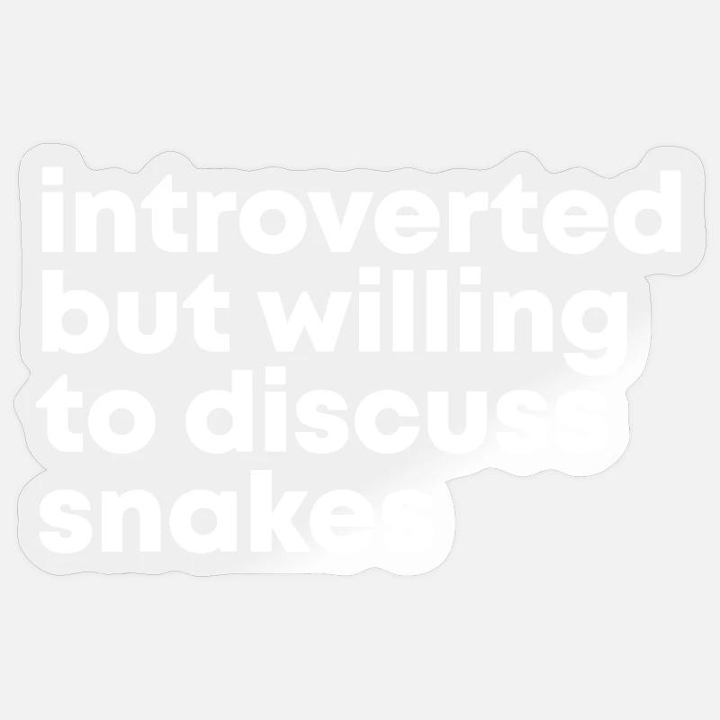 Snake - Sticker size S (10 x 10 cm) - transparent glossy