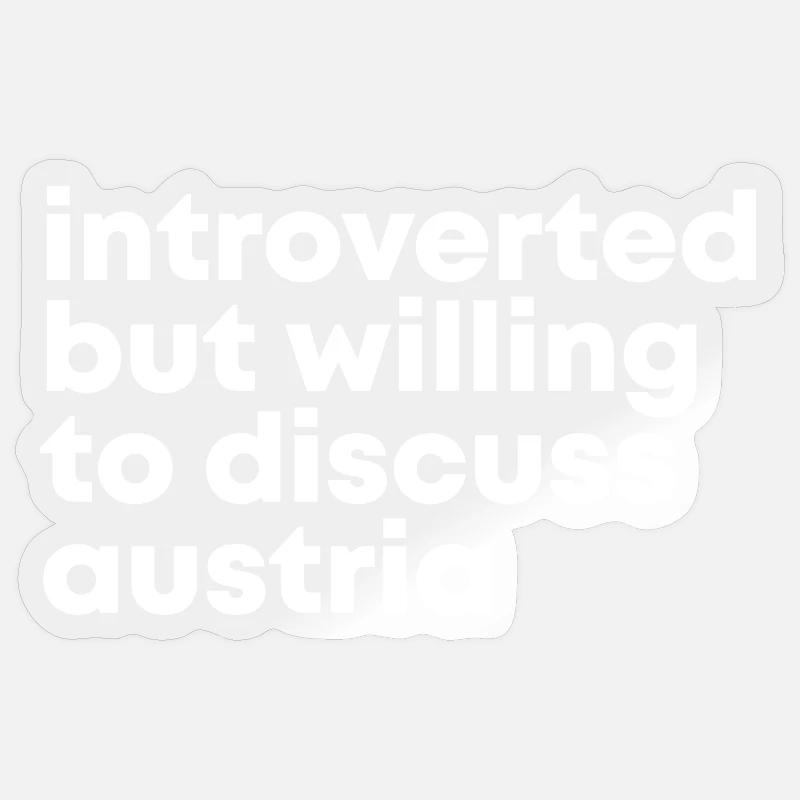 Autriche - Sticker taille S (10 x 10 cm) - brillant transparent