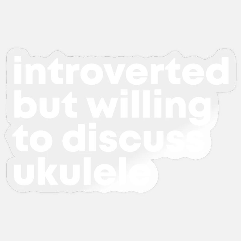 Ukulele Ukulele Ukulele Sticker Größe S (10 x 10 cm)