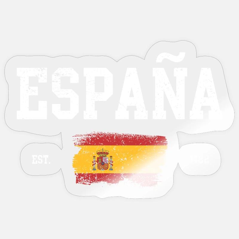 Espana Heritage Map Design Sticker size S (10 x 10 cm)