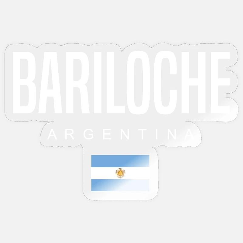 Bariloche Argentinien Argentinier - Sticker Größe S (10 x 10 cm) - Transparent glänzend