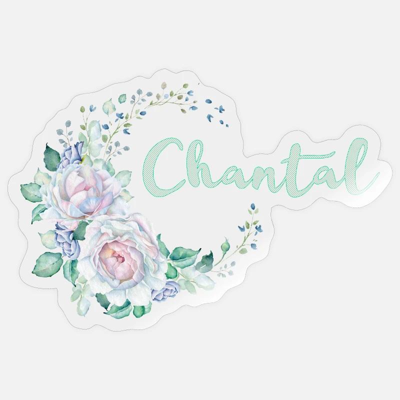 Pour Chantal - Sticker taille S (10 x 10 cm) - brillant transparent