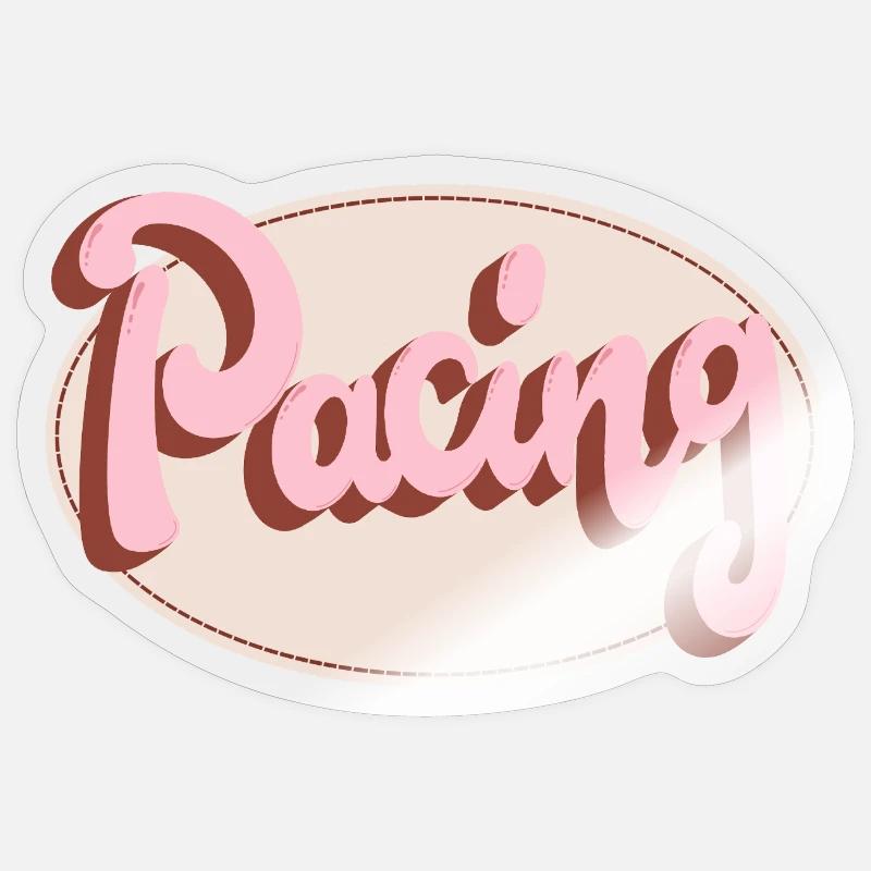 Rythme - Sticker taille S (10 x 10 cm) - brillant transparent