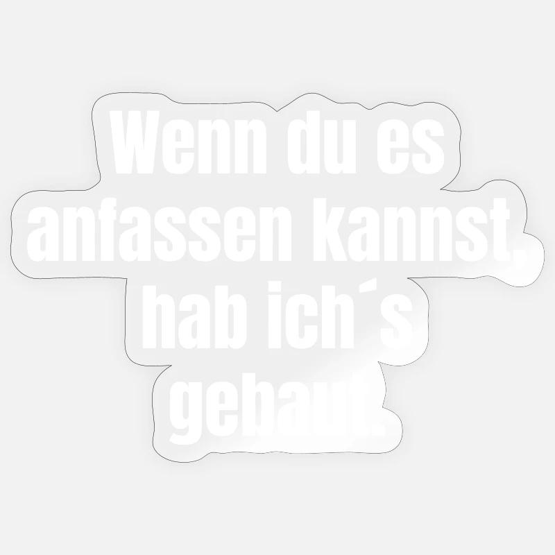 Touchable Structure Shirt - Sticker size S (10 x 10 cm) - transparent glossy