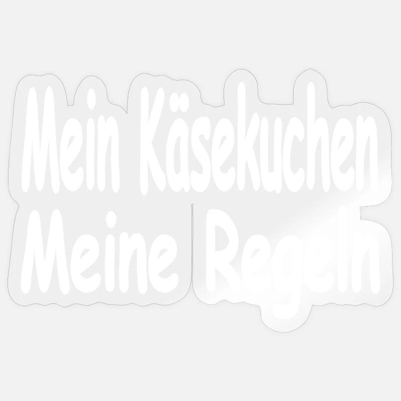 Cheesecake - Sticker taille S (10 x 10 cm) - brillant transparent