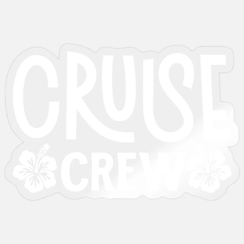 Croisière - Sticker taille S (10 x 10 cm) - brillant transparent