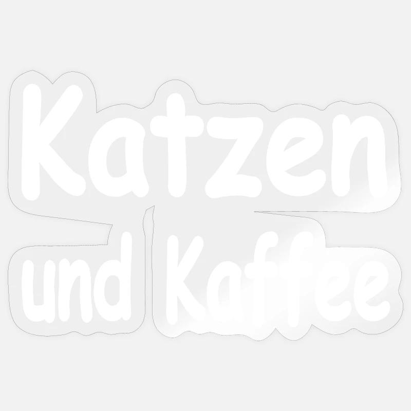 félin - Sticker taille S (10 x 10 cm) - brillant transparent