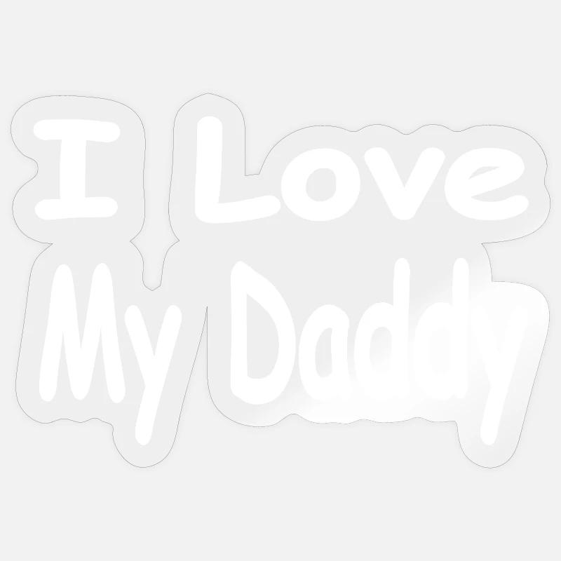 Père - Sticker taille S (10 x 10 cm) - brillant transparent