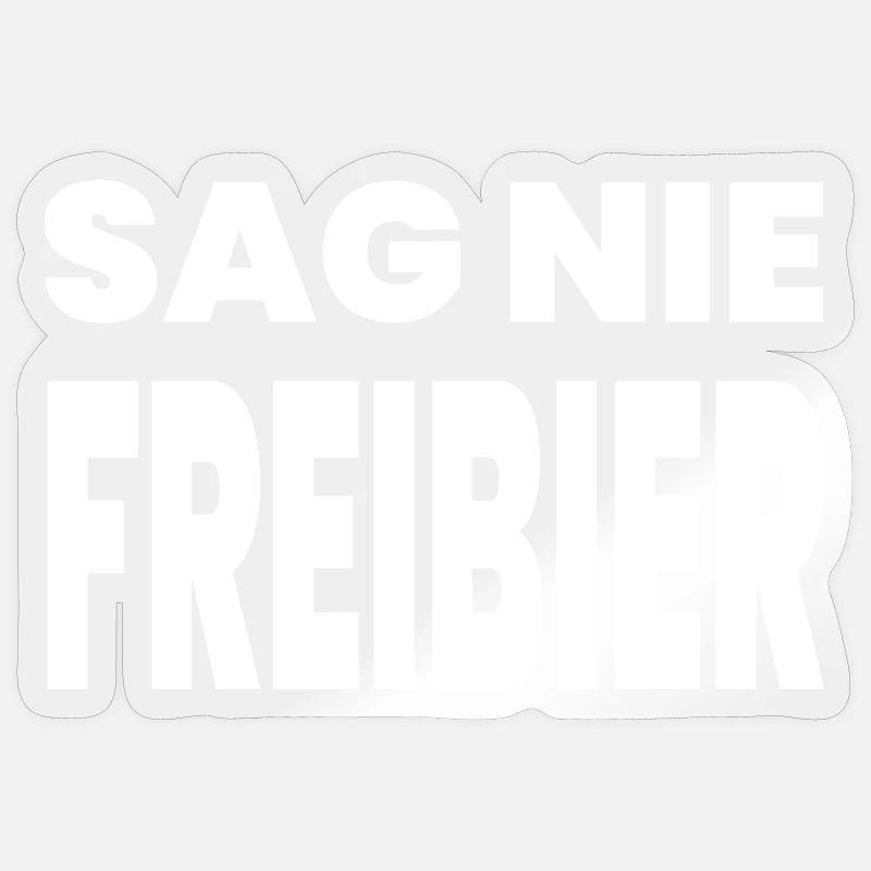 Bière - Sticker taille S (10 x 10 cm) - brillant transparent