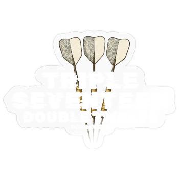 Vintage 1975 Darts Checkout - Sticker size S (10 x 10 cm) - transparent glossy - Front