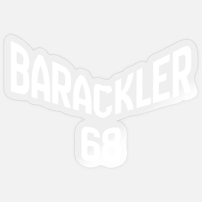 Barackler 68 - Sticker Größe S (10 x 10 cm) - Transparent glänzend