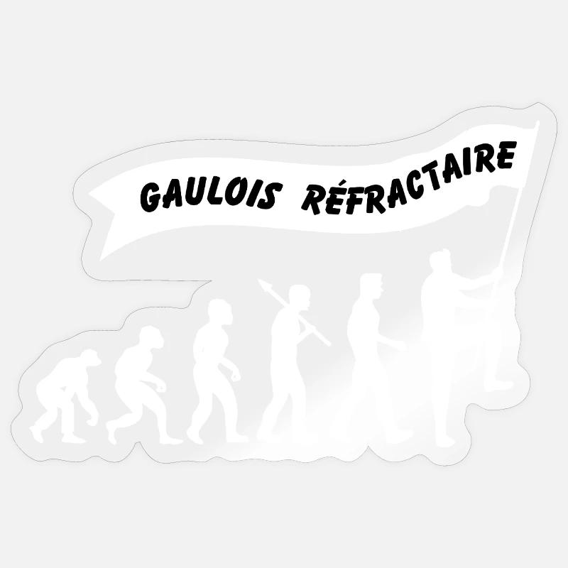Evolution of the refractory Gaul Sticker size S (10 x 10 cm)