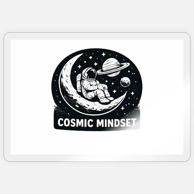 Cosmic Mindset - Sticker size S (10 x 10 cm) - transparent glossy