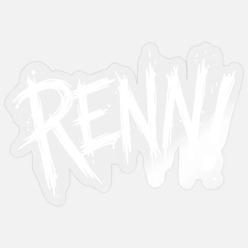 Run! (Running, running, jogging, runner) Sticker size S (10 x 10 cm)