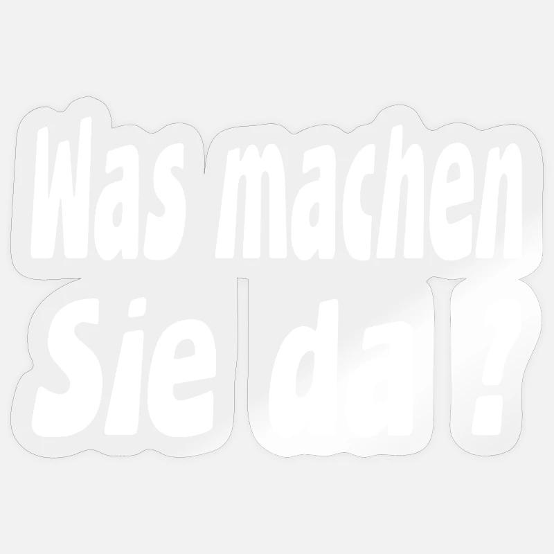 Work - Sticker size S (10 x 10 cm) - transparent glossy