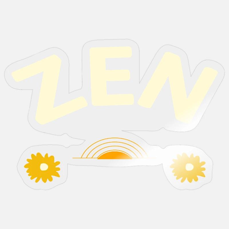 Zen - Sticker size S (10 x 10 cm) - transparent glossy