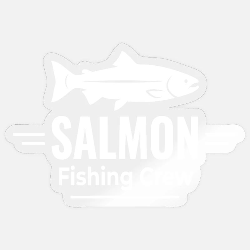 Lachsfischcrew River Hunter Sticker Größe S (10 x 10 cm)