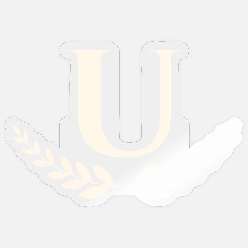 U - Sticker Größe S (10 x 10 cm) - Transparent glänzend