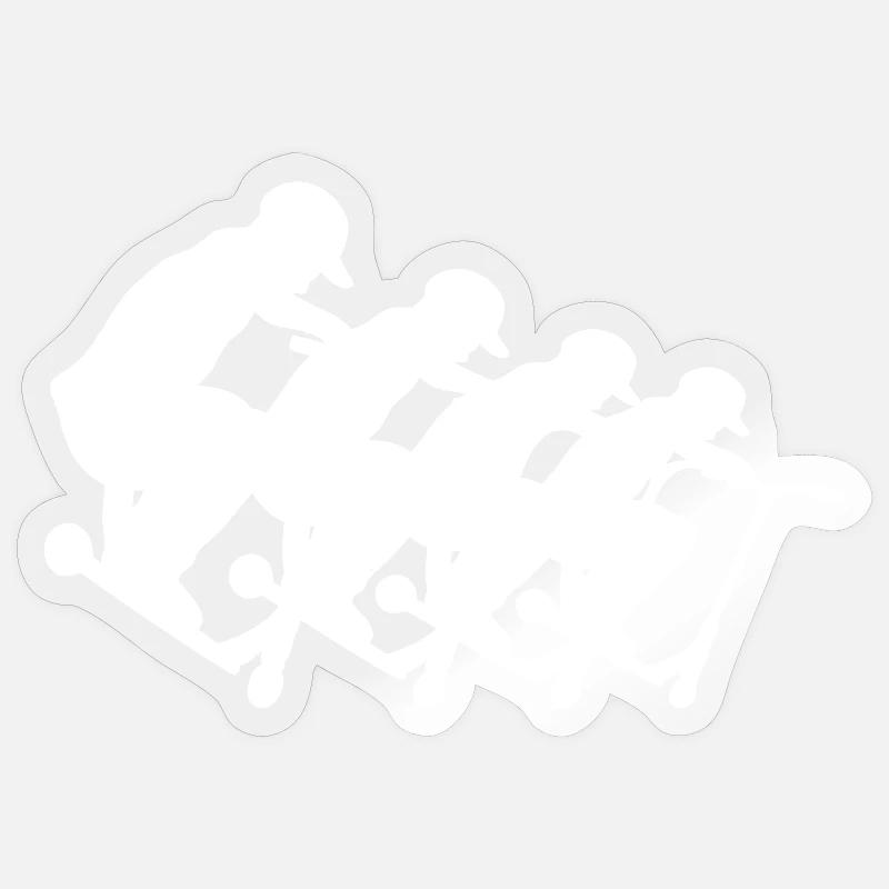 Racing Cyclists Pack Silhouette Sticker size S (10 x 10 cm)