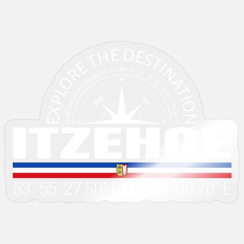Itzehoe - Sticker size S (10 x 10 cm) - transparent glossy