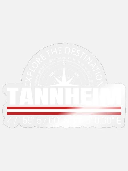 Tannheim - Sticker Größe S (10 x 10 cm) - Transparent glänzend