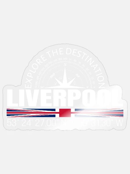Liverpool - Sticker Größe S (10 x 10 cm) - Transparent glänzend