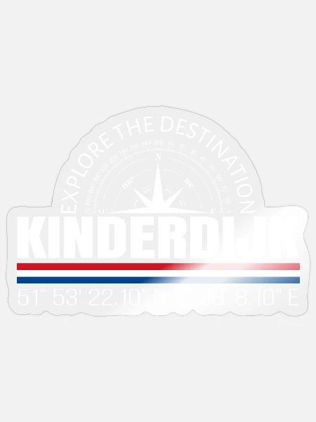 Kinderdijk - Sticker Größe S (10 x 10 cm) - Transparent glänzend